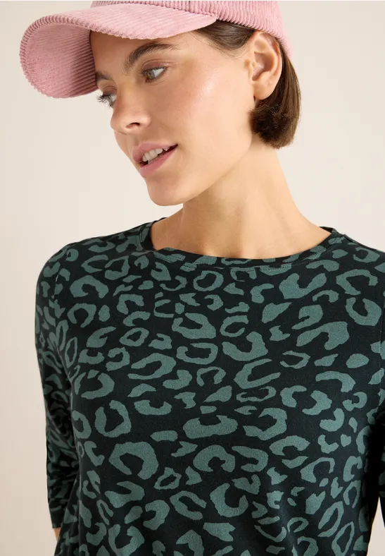 T-shirt à motifs ink green