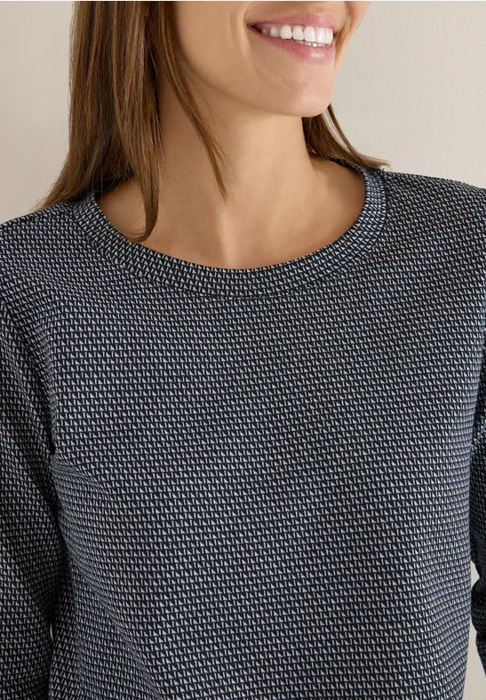 Chemise jacquard minimale urban dark blue