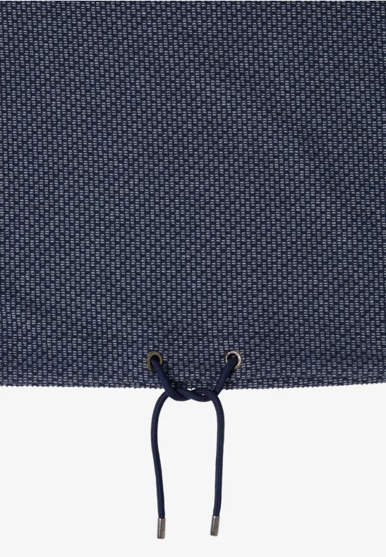 Pull structuré two-tone urban dark blue