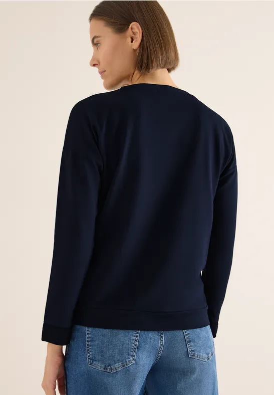 T-shirt avec imprimé satin urban dark blue
