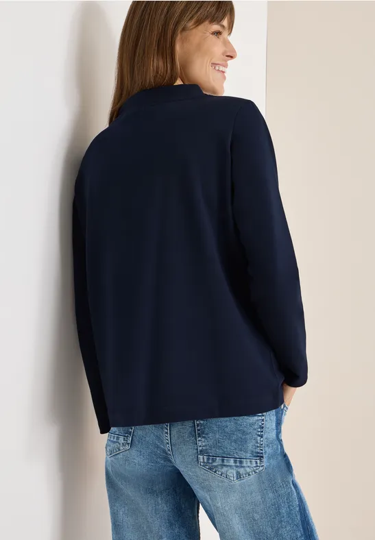 Shirt met kunstwerk urban dark blue