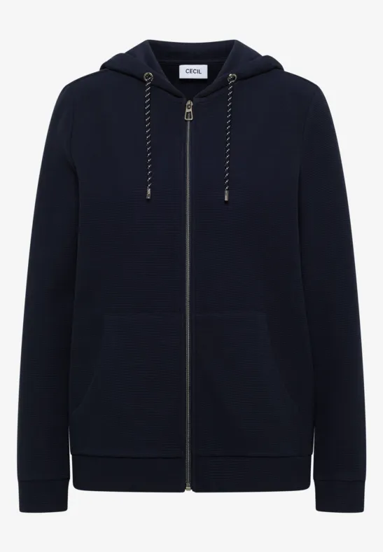 Leichte Hoodie Jacke urban dark blue