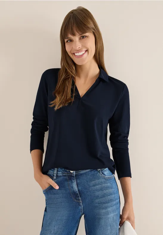 T-shirt au look chemisier urban dark blue