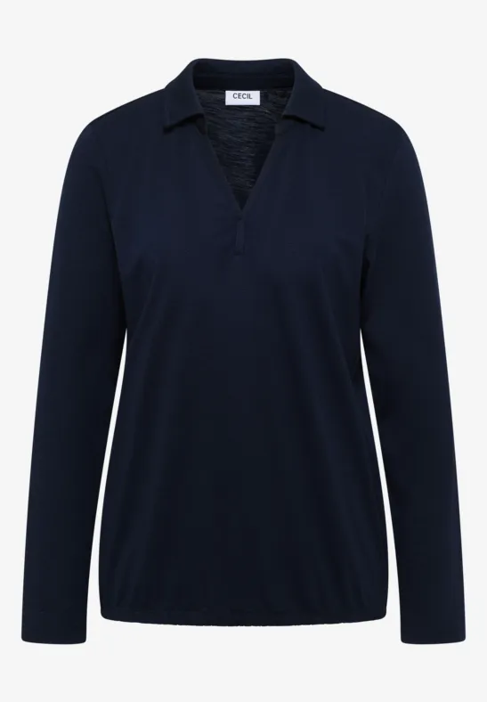 T-shirt au look chemisier urban dark blue