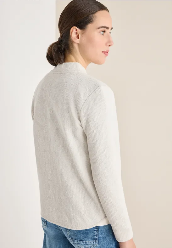 Strukturjacke light greige