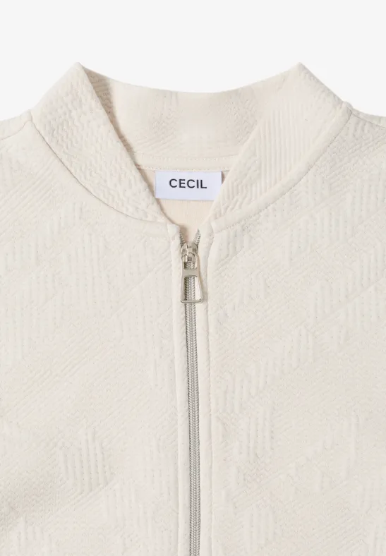 Strukturjacke light greige