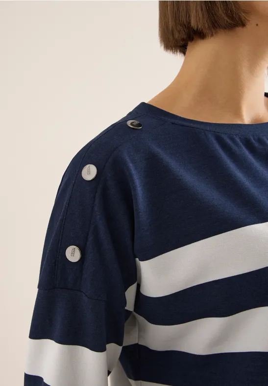 Shirt mit Knopfdetail urban dark blue