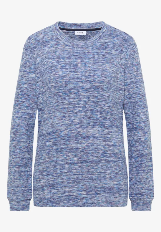 T-shirt à côtes doux et mélangé null