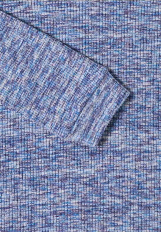 T-shirt à côtes doux et mélangé null