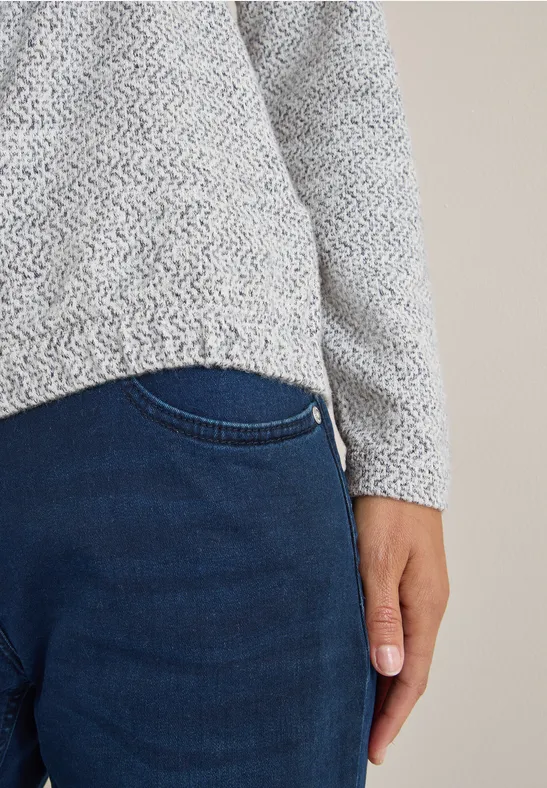 Herringbone Jacquard Shirt urban dark blue