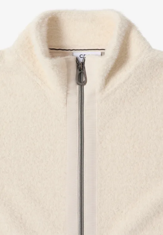 Federgarn Jacke light greige