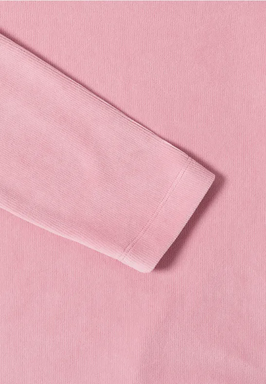 Corduroy shirt met grote kraag null