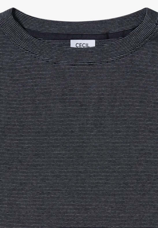 Shirt mit feinen Streifen urban dark blue