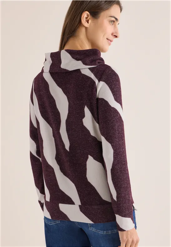 Gezellig shirt met patroon null