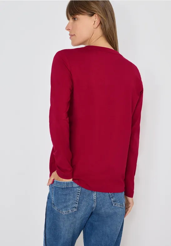 T-shirt au look tunique beaujolais red