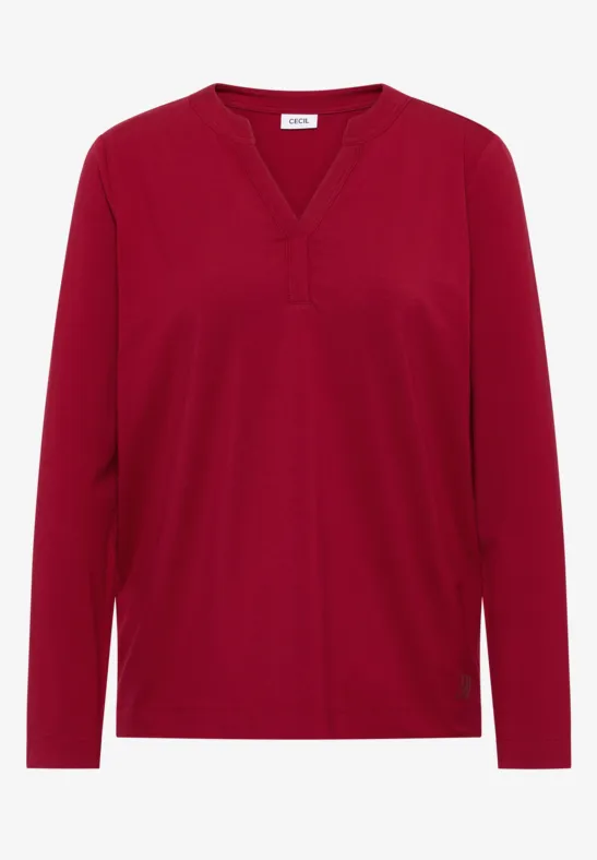 T-shirt au look tunique beaujolais red