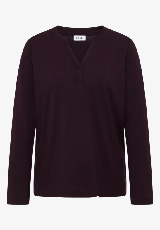 Shirt im Tunika-Look eggplant red