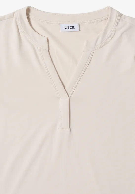 Shirt im Tunika-Look light greige