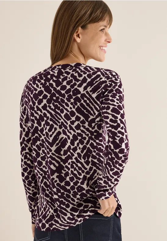Shirt im Tunika-Look eggplant red