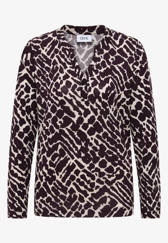 Shirt im Tunika-Look eggplant red