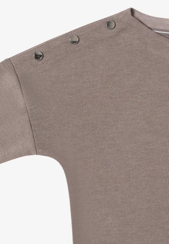 Softes Melange Shirt chocolate mousse melange