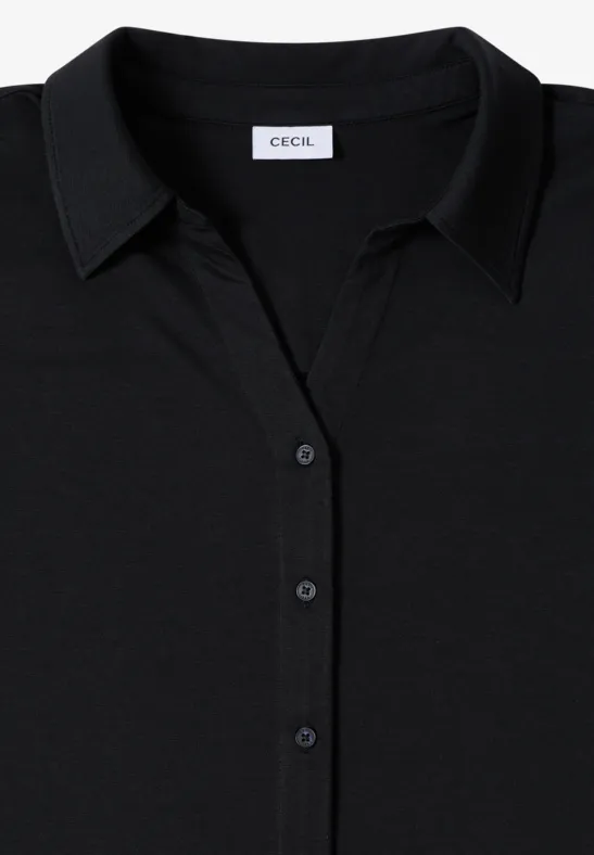 Shirt mit Hemdkragen Black
