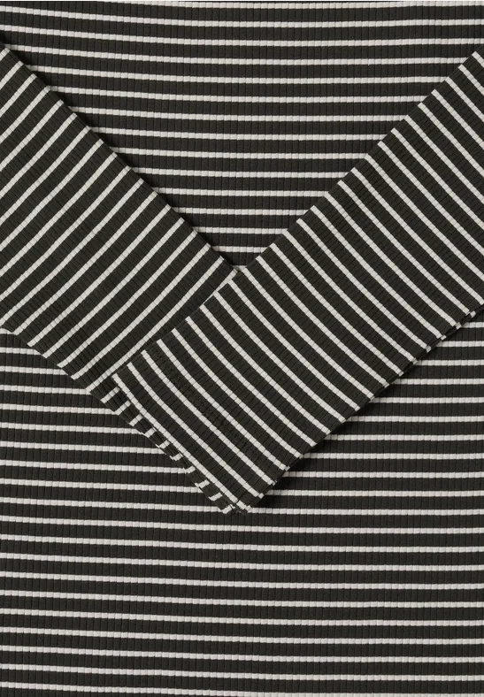 T-shirt rayé à manches longues null