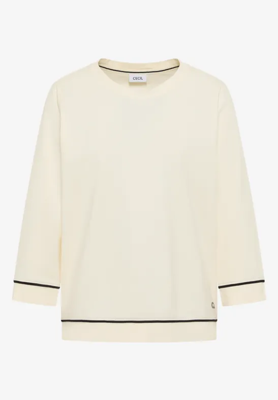 Shirt met contrastdetail null