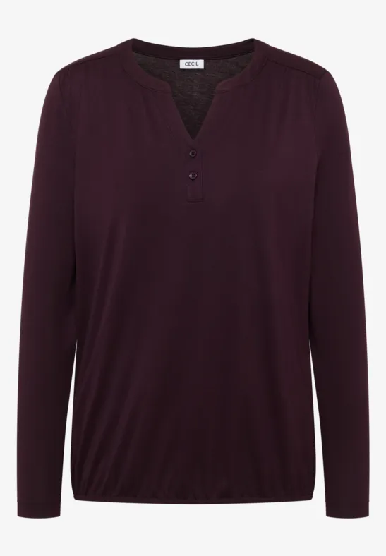 Shirt eggplant red