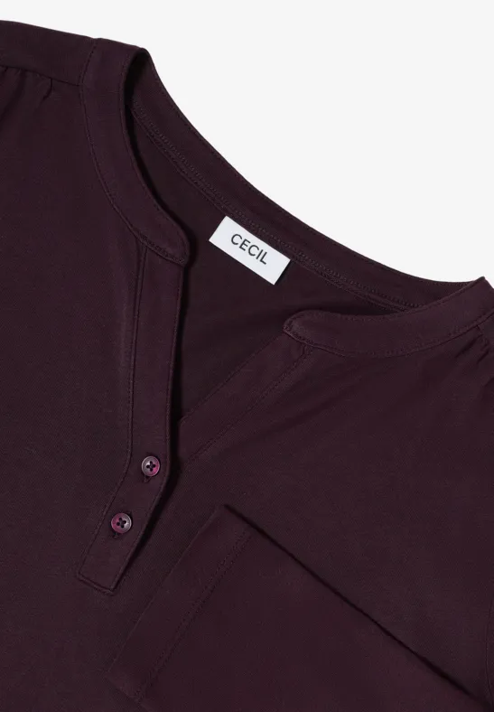 Shirt eggplant red