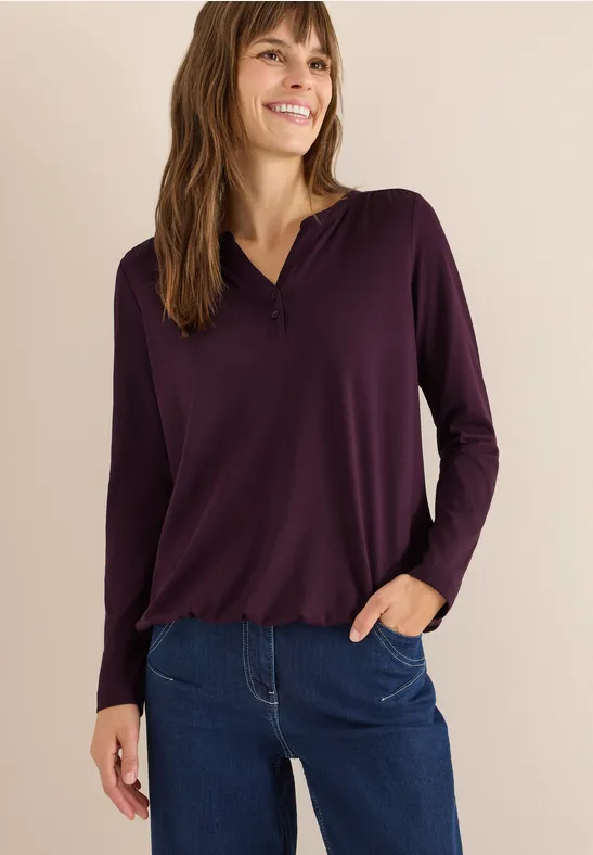 Shirt eggplant red