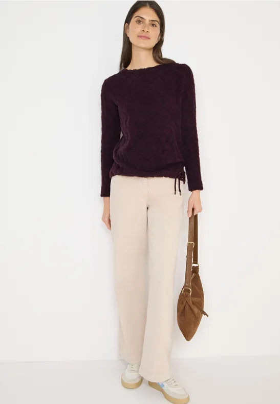 Federgrarn Jacquard Shirt eggplant red