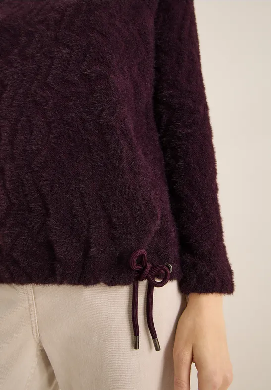 Federgrarn Jacquard Shirt eggplant red