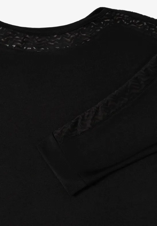 Koszula Batwing z siateczką Black