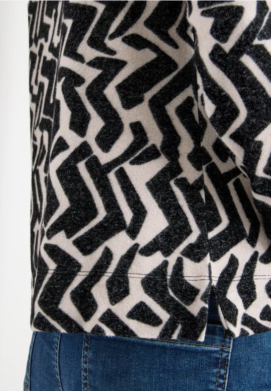 Shirt met grafisch patroon null