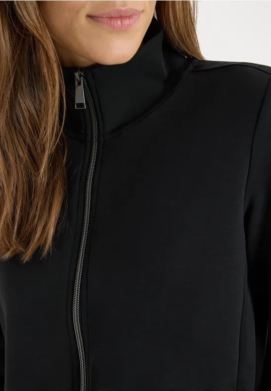 Softe Jacke mit Tapedetail Black