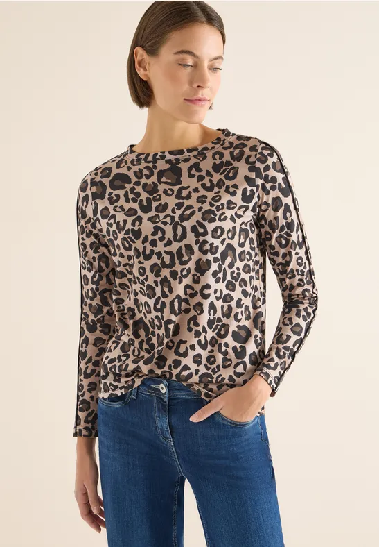 Leo Langarmshirt urban taupe