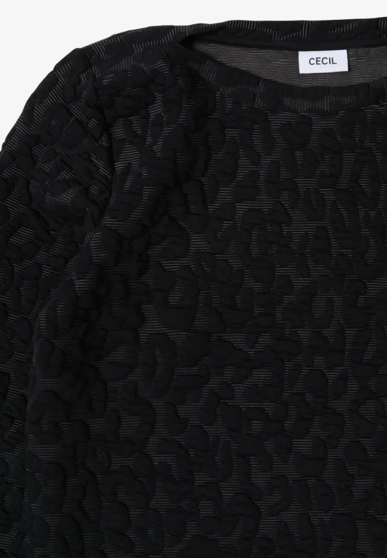 Leo Jacquard Shirt Black