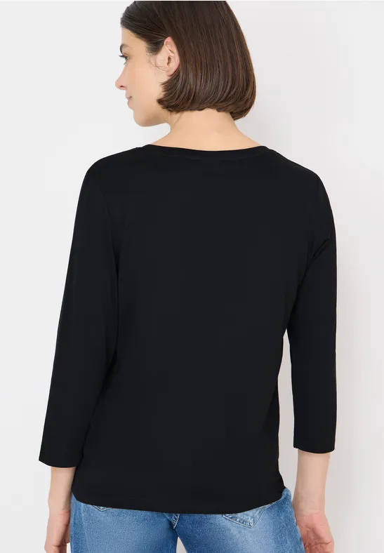 Shirt mit Schmucksteinen Black
