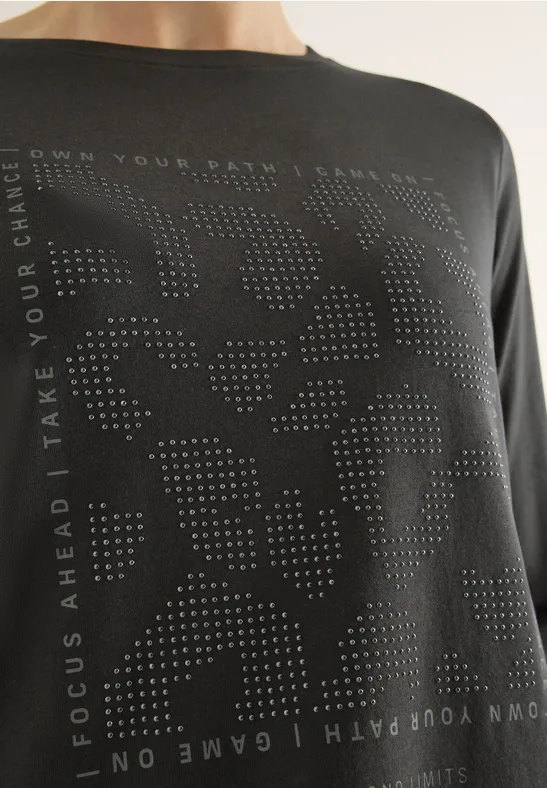 T-shirt avec pierres précieuses null