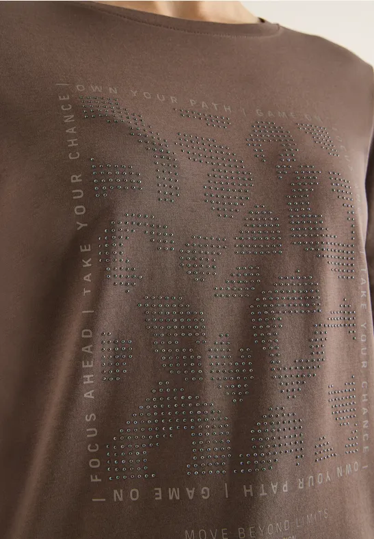 T-shirt avec pierres précieuses null