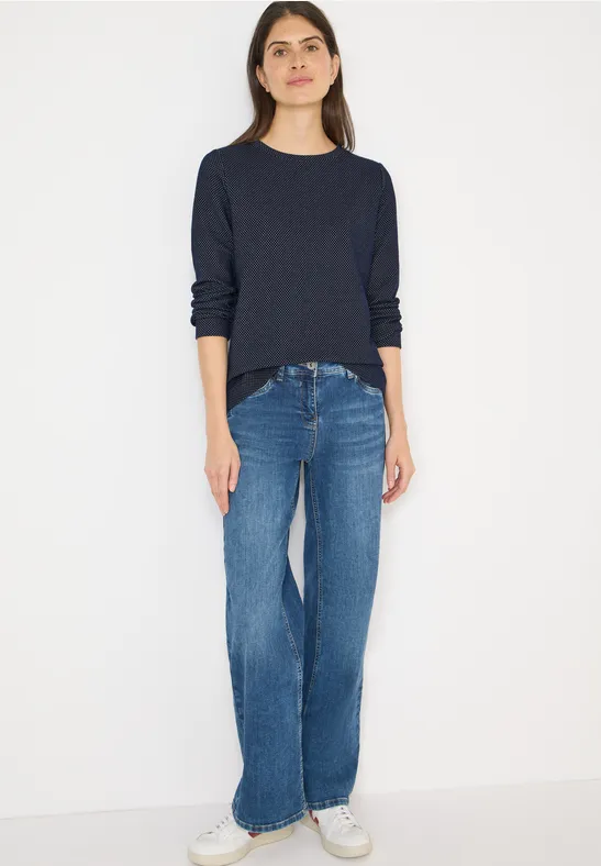 T-shirt structuré Two Tone universal blue