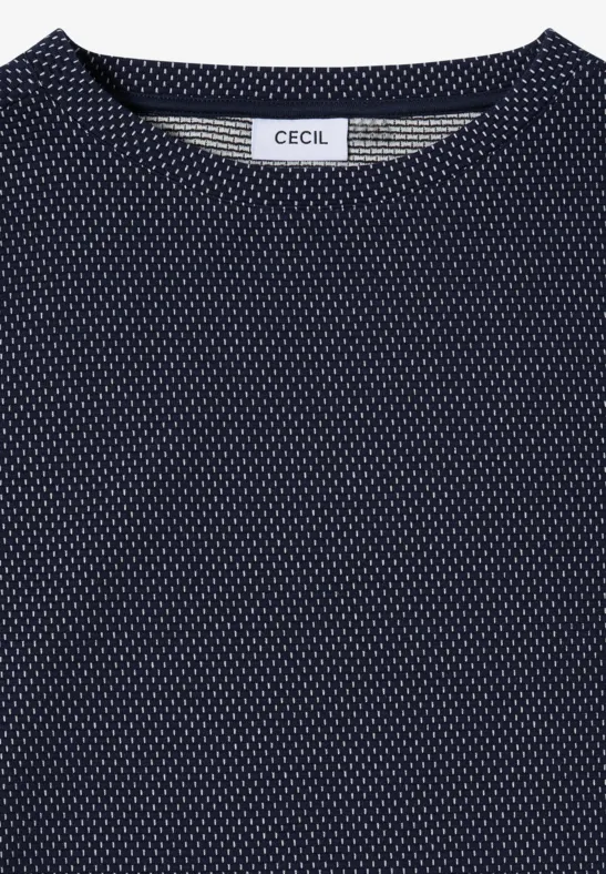 T-shirt structuré Two Tone universal blue