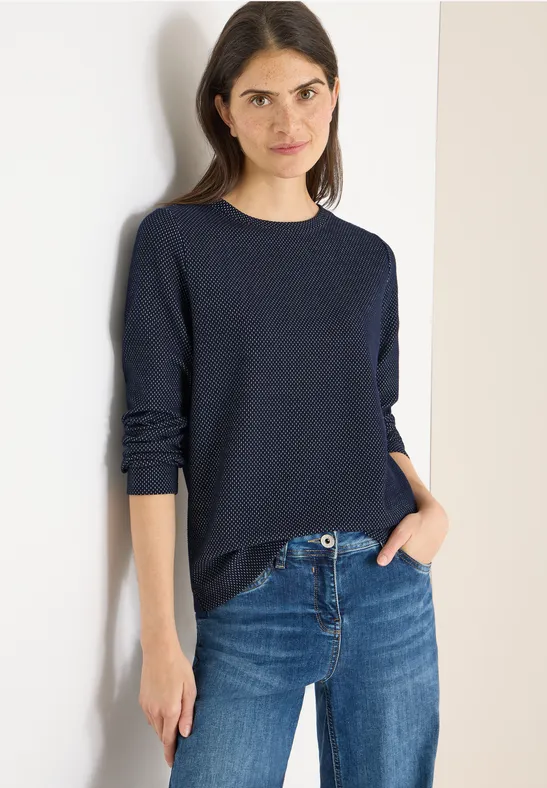 T-shirt structuré Two Tone universal blue