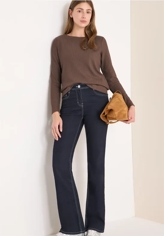 T-shirt à motifs structurés urban taupe