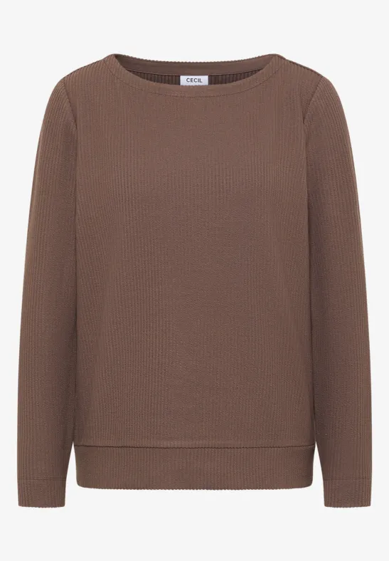 T-shirt à motifs structurés urban taupe