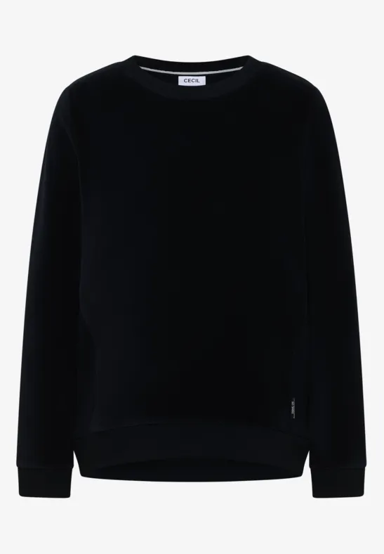 Shirt met zachte structuurmix universal blue