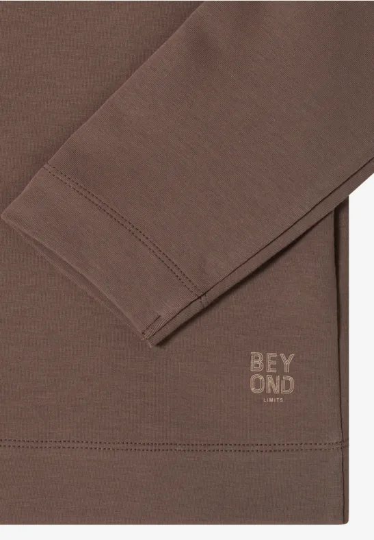 Poloshirt in Unifarbe urban taupe