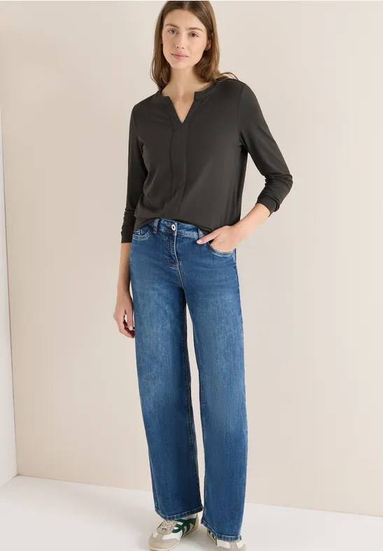 T-shirt au look tunique null