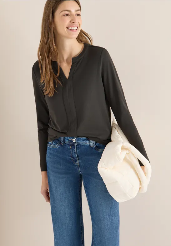 T-shirt au look tunique null